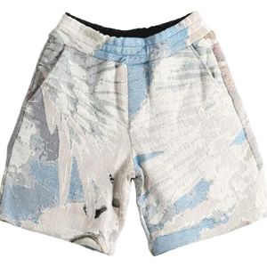 Amiri Black Tapestry Pegasus Baggy Shorts Ss23Mpb082 900" for men