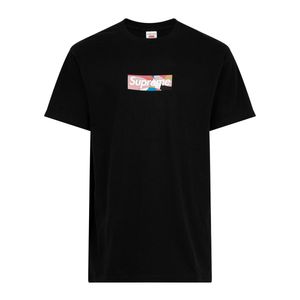 Supreme Black Emilio Pucci Box Logo T-Shirt "Ss21" Su10603"