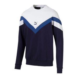 PUMA Blue Iconic Mcs Crewneck Sweater "Peacoat" 595304 06" for men