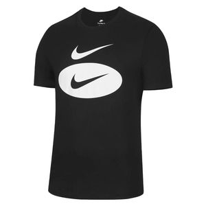 Nike Black Sportswear Swoosh T-Shirt Dm6343 010"