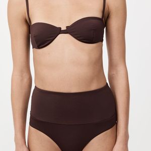 St. Agni Black Balconette Bikini Top