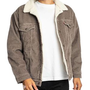 Levi's Grey Relaxed Fit Sherpa Jacket for men
