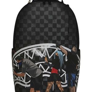 Sprayground Black Subway Vandals Backpack for men