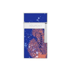 S T Dupont Blue Biggy Lacquered Lighter for men