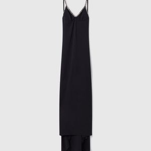 Stella McCartney Blue Embellished Textured Gown