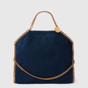 Stella McCartney Blue Falabella Fold-over Tote Bag