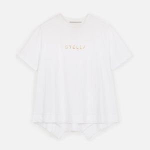 Stella McCartney ゴールド ロゴ Tシャツ ホワイト