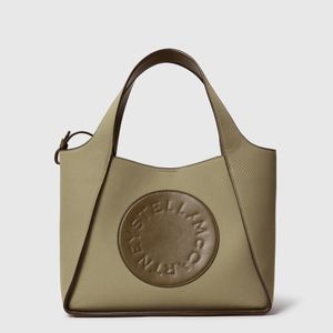Stella McCartney Metallic Logo Crossbody Tote Bag
