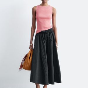 & Other Stories White Gathered A-Line Maxi Skirt
