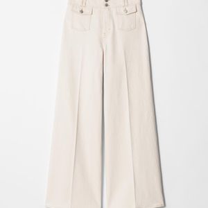 & Other Stories Natural Press-Crease Flared Jeans