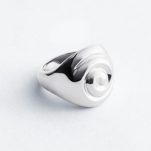 & Other Stories White Shell Statement Ring