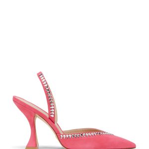 Stuart Weitzman Pink Gemcut Xcurve 100 Slingback Pump