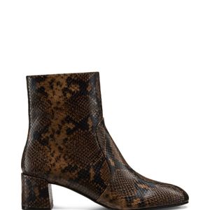 Stuart Weitzman Brown Maeve Zip Bootie