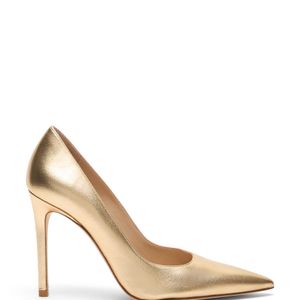 Stuart Power Pump 100 Stuart Weitzman de color Metálico