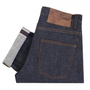Naked & Famous Blue Naked And Famous Slim Guy Dirty Fade Selvedge Denim for men