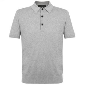 Rag & Bone Mason Grey Polo Shirt for men