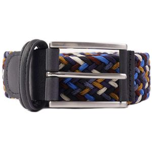 Andersons Blue Anderson&Apos; Belts Woven Belt for men