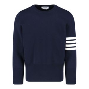 Thom Browne Blue 4-Bar Sweater for men