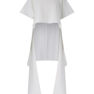 Alaïa White Asymmetrical T-Shirt