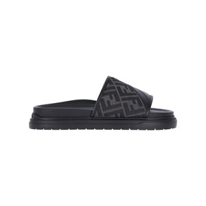 Fendi Blue 'Ff' Sandals for men