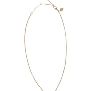 Jimmy Choo White Geometric Pendant Chain Necklace