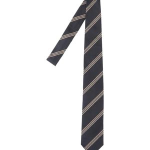 Lardini Black Silk Tie for men
