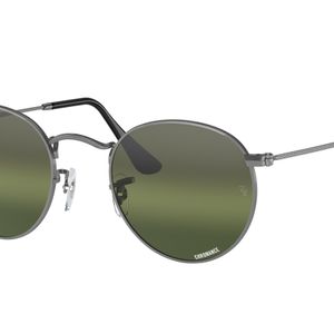 Ray-Ban Black Rb3447 Round Metal Sunglasses for men