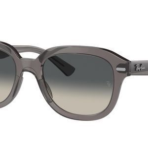 Ray-Ban Black Rb4398f Erik Low Bridge Fit Square Sunglasses