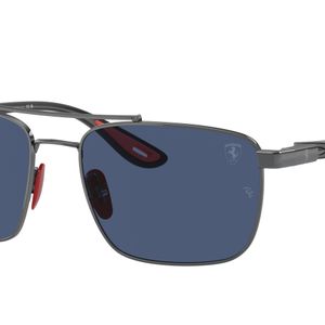Ray-Ban Black Rb3715m Scuderia Ferrari Collection Square Sunglasses for men