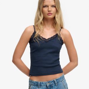 Superdry Blue & Co Essential Lace Trim Cami Top