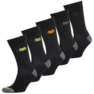 Pack de cinco pares de calcetines City Superdry de hombre de color Negro