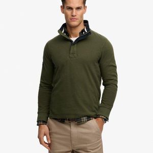 Superdry Green & Co Cotton Classics Jersey Half Zip Sweatshirt for men