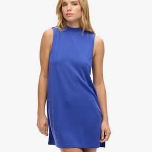Superdry Blue Modal Classic Sleeveless A-line Mini Dress