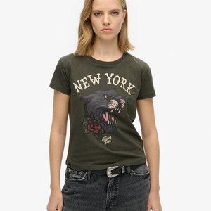 Superdry Green & Co Slim Fit Graphic Print Tattoo 90s T-shirt