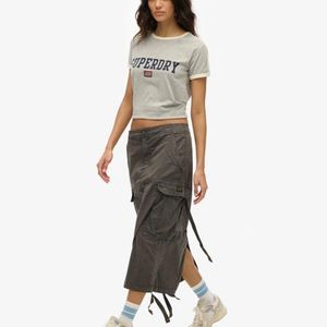 Superdry White & Co Cargo Midi Skirt
