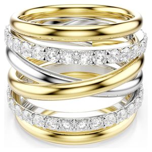 Swarovski Metallic Hyperbola Cocktail Ring