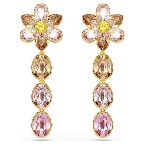 Swarovski Metallic Idyllia Multicolored Mixed Cuts Drop Earrings