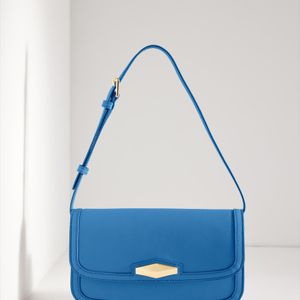 Talbots Blue Nappa Shoulder Bag