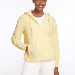 Talbots White Crinkle Weave Jacket