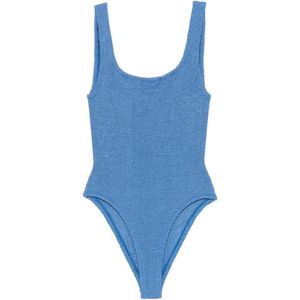 Hunza G Blue Square Swimsuit