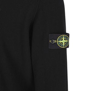 Stone Island Black Wool Sweater for men