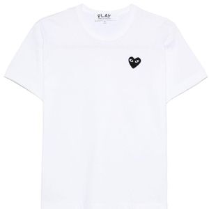 COMME DES GARÇONS PLAY White Cotton T-Shirt for men