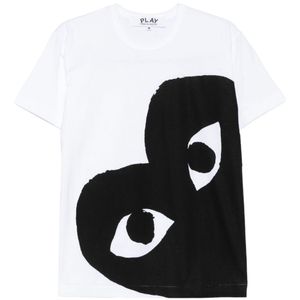 COMME DES GARÇONS PLAY Black Cotton T-Shirt for men