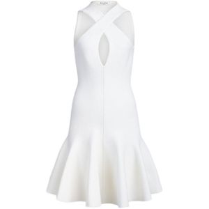 Alaïa White Silk Blend Midi Dress