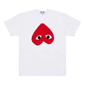 COMME DES GARÇONS PLAY Red Cotton T-Shirt for men