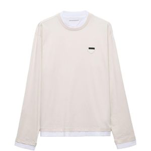 Prada White Logo Cotton T-Shirt for men