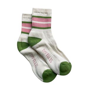 Ivy Ellis Green Puck Socks