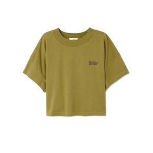 American Vintage Green Gixy Cotton T-Shirt