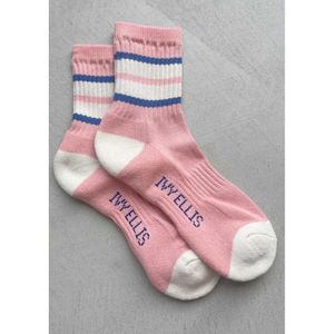Ivy Ellis Grey Pucks Socks