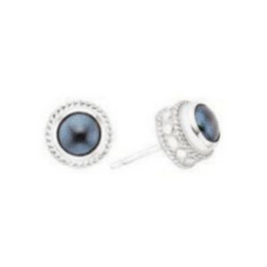Anna Beck Blue Pearl Stud Earrings